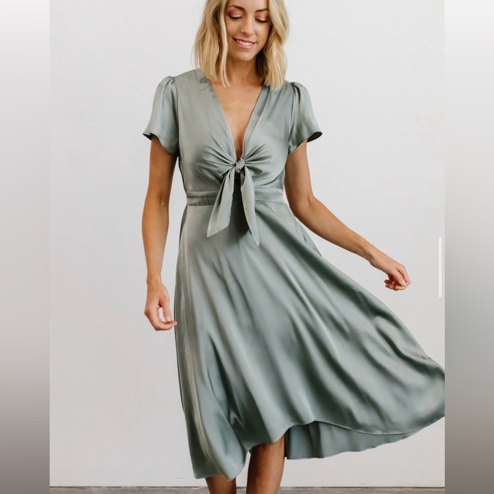 Baltic Born Satin Midi Dress